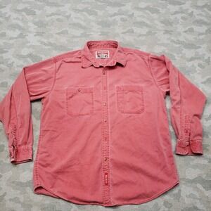 Vintage Marlboro Shirt Mens Large Red Pockets Long Sleeve Button-Up